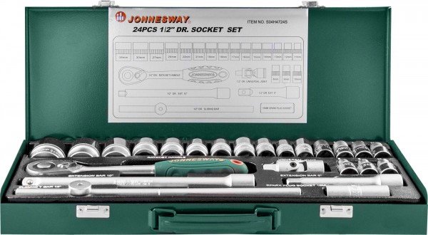 

Набор трещотка с головками Jonnesway S04H4724S 24 предмета