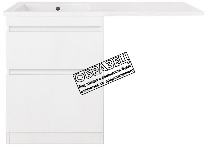 

Style Line Тумба под умывальник Оптима 40 2 ящика Люкс Plus (напольная)