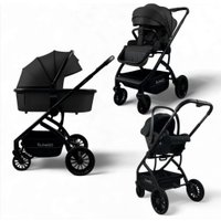 Универсальная коляска Bubago Lotta BG 150-1 (3 в 1, черный)