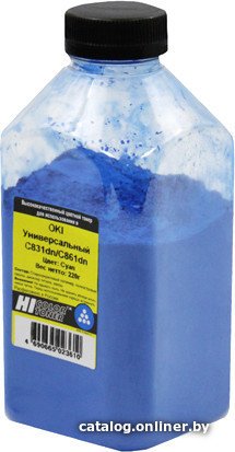 Тонер Hi-Black Универсальный для Oki С831dn/C861dn (циан) 220 г