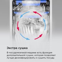 Встраиваемая посудомоечная машина MAUNFELD MLP45331T Light Beam Wi-Fi