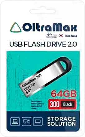 

USB Flash OltraMax 300 64GB (черный)