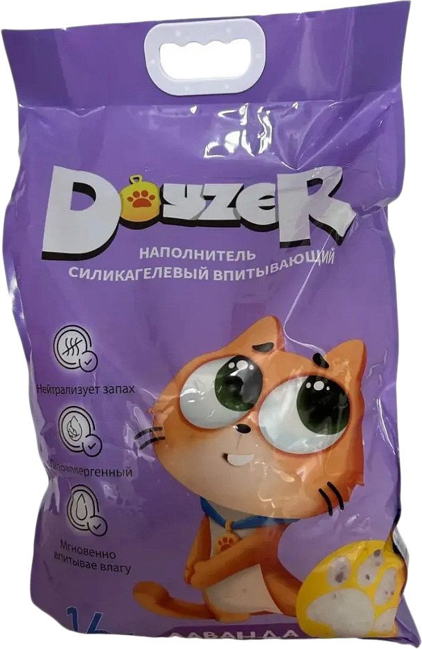 

Наполнитель для туалета Doyzer cиликагелевый с ароматом лаванды 16 л
