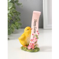 Статуэтка Sima-Land Цыпленок с цветочной лентой с пожеланием 10927829