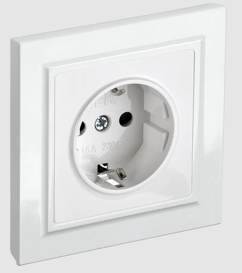 

Розетка IEK Brite РСР14-1-0-БрБ