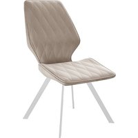 Стул Трия Матэо (белый муар/микровелюр Brendy Creame)