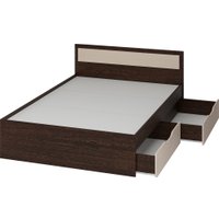 Кровать Тащи в дом Гармония КР605 140х200 (венге/дуб белфорд)