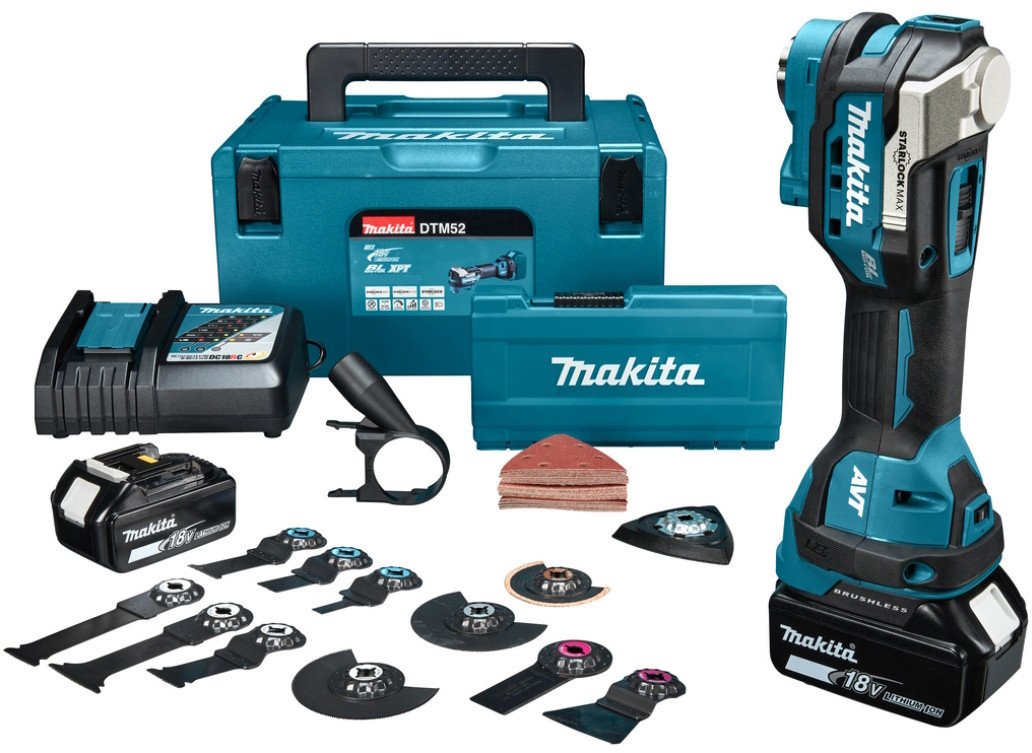 Реноватор Makita DTM52RFJX2 (с 2-мя АКБ, кейс)