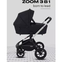 Универсальная коляска MOWbaby Zoom PU RA087 (3 в 1, silver black)
