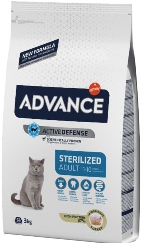 

Сухой корм для кошек Advance Sterilized Adult Turkey 15 кг