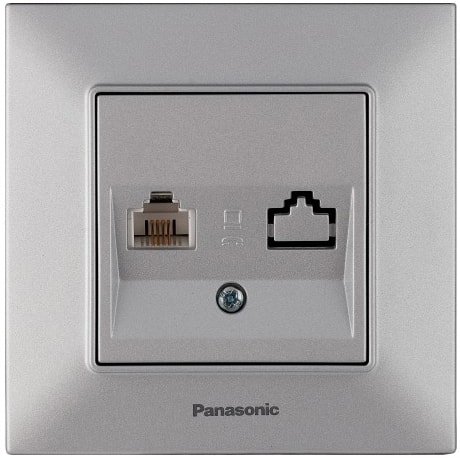 

Розетка компьютерная Panasonic Arkedia Slim WNTC04042SL-BY