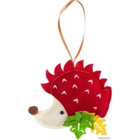 Набор для создания поделок/игрушек Bondibon Елочные игрушки из фетра своими руками. Ежик ВВ3086