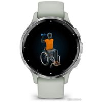 Умные часы Garmin Venu 3S (шалфей, с силиконовым ремешком)