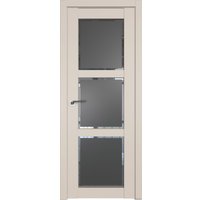 Межкомнатная дверь ProfilDoors 2.13U L 60x200 (санд, стекло square графит)