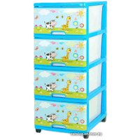 Комод Dunya На лужайке 0403-9 (голубой)