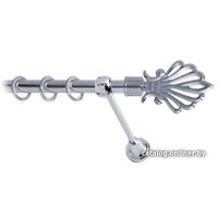 Карниз для штор Lm Decor Веер (хром, гладкая, 2.8м 16мм, 1 ряд)