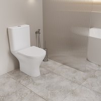 Унитаз напольный Lauter W224 2110224 + гигиенический душ Mist 21TZ221CH (горизонтальный выпуск)