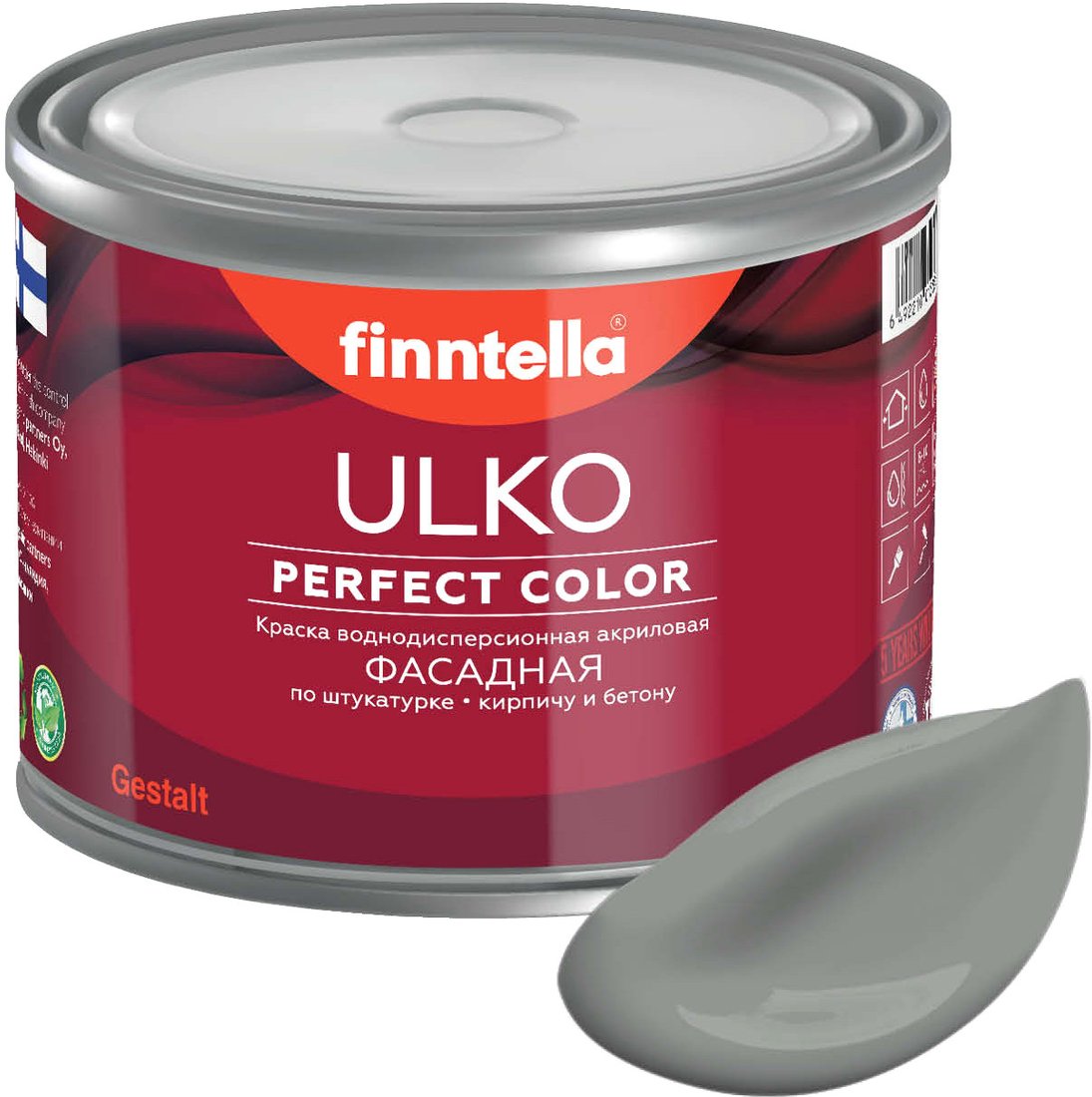 

Краска Finntella Ulko Ulkoa F-05-1-3-FL059 2.7 л (серый)