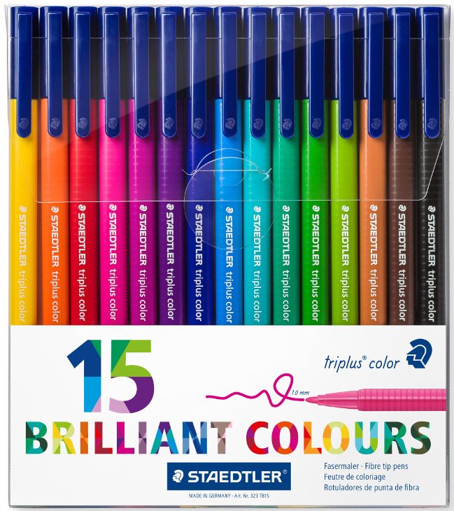 

Фломастеры Staedtler Триплюс 323 TB15 (15 шт)