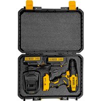 Дрель-шуруповерт Denzel CDQ-20 (с 2-мя АКБ, кейс)