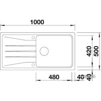 Кухонная мойка Blanco Sona XL 6 S (кофе) [519697]