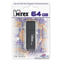 USB Flash Mirex Color Blade Line 64GB (черный) [13600-FMULBK64]