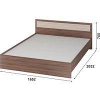 Кровать Тащи в дом Гармония КР601 160х200 (ясень-шимо/светлый/темный)