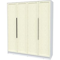 Шкаф распашной Интерлиния Концепт Тренд КТ-Ш4 (белый платинум/дуб снежный)