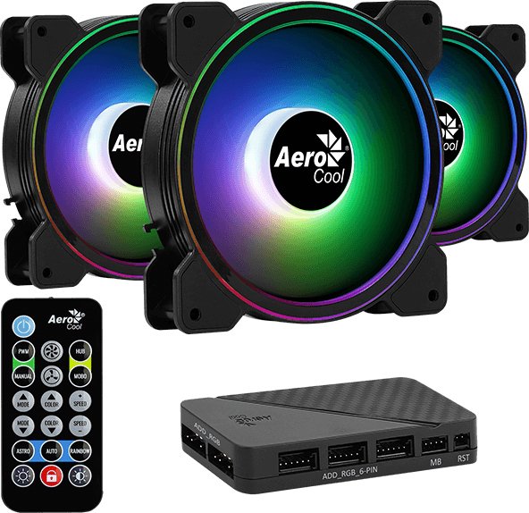 

Комплект вентиляторов для корпуса с контроллером AeroCool Saturn 12F ARGB Pro