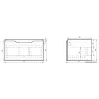  Dreja Тумба под умывальник Tiny 60 [99.0902]