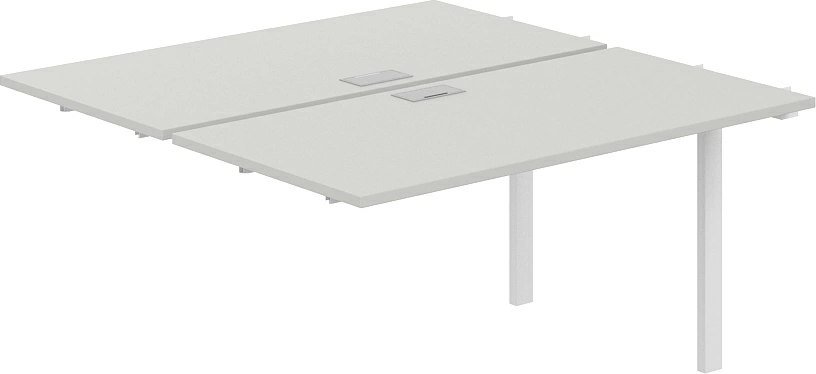 

Офисный стол Norden 280х143.8х75 SG.215.SH.63.WH (белый/серый бархат)