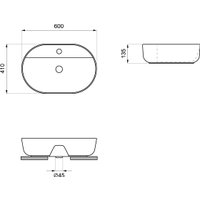 Умывальник Wellsee Chic Riviera 326805000