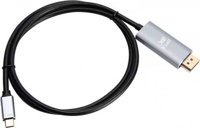 

Адаптер VCOM CU480MC-1.8M DisplayPort - USB 3.2 Gen1 Type-C (nan м, черный)