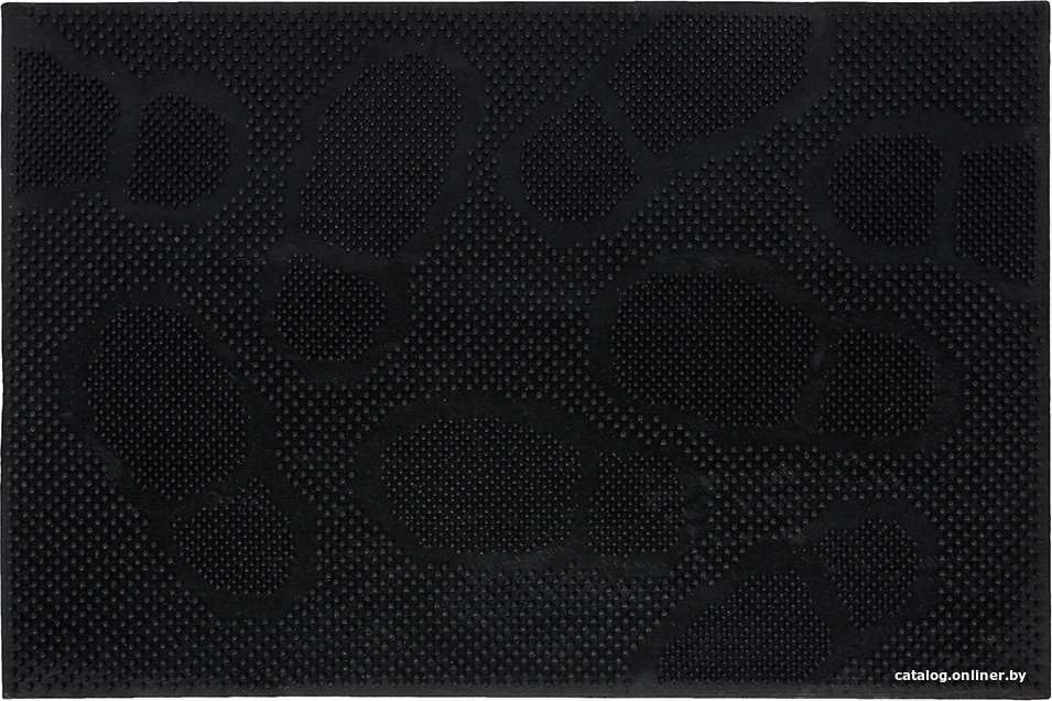 Придверный коврик Vortex Следы 40x60 22462 (черный)