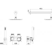 Душевая система  Ganzer GZ19164-S