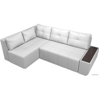 Угловой диван Mebelico Амадэус 109702 (левый, экокожа, белый)