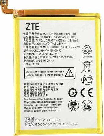 Аккумулятор для телефона Копия ZTE LI3849T44P8H906450