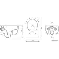 Унитаз подвесной Berges Wasserhaus Ego Rimless + Toma Slim + Novum525 + L3 047213