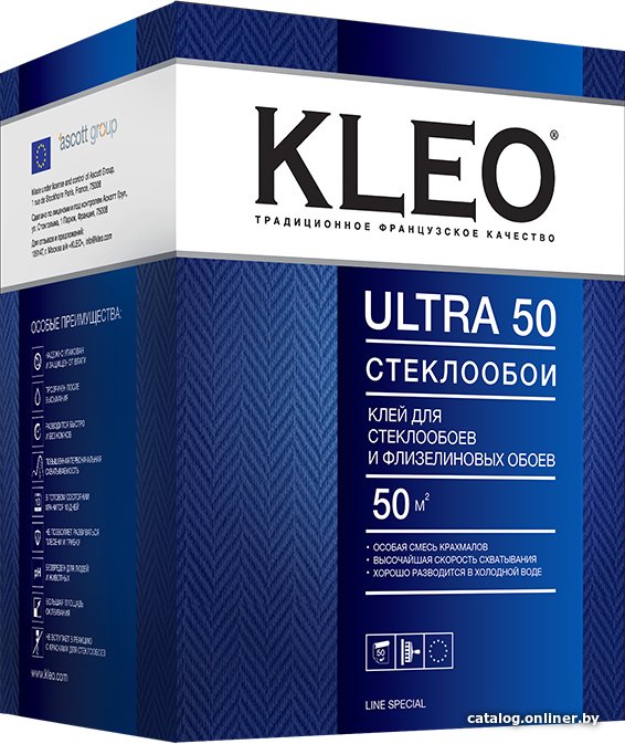 Клей для обоев Kleo Ultra Стеклообои 50 (500 г)