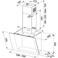 Кухонная вытяжка Franke Smart Vertical 2.0 FPJ 615 V BK/DG 330.0573.294