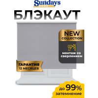 Рулонные шторы Sundays Home LM 168-07 160x170 (серый)