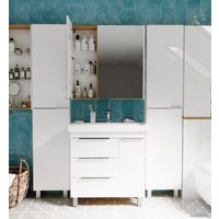  1Марка Тумба под умывальник Gaula 80Н 3я 1д У92516 (белый)