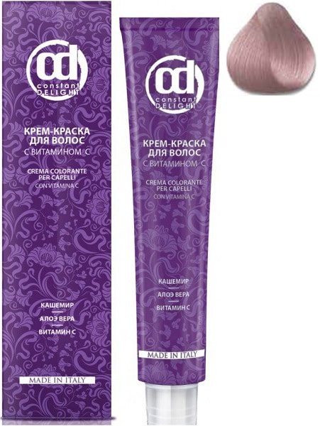 

Крем-краска для волос Constant Delight Crema Colorante с витамином С 12/9 специальный блондин фиолетов.