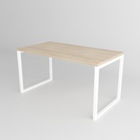 Стол TMB Loft Трентон разборный 1380x700 18 мм (дуб небраска натуральный/белый)