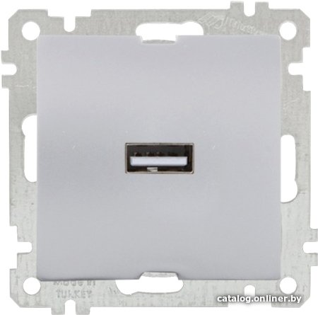 Розетка USB Mutlusan Daria 2100 448 0182 (серебристый)