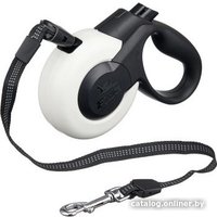 Поводок-рулетка Fida Mars трос 5 м M 66087 (белый/черный)