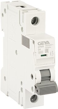 

Выключатель автоматический GEYA GYM9 1P 4А D 6кА GYM91P4D