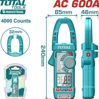 Токовые клещи Total TMT766001