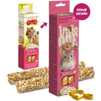 Лакомство для грызунов Little One Палочки с воздушным рисом и орехами 2х55 г