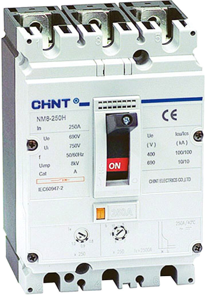 

Выключатель автоматический Chint NM8-250S 250А 3P 50кА 149479